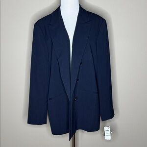 Bar III womens navy blue blazer suit jacket size XXL.